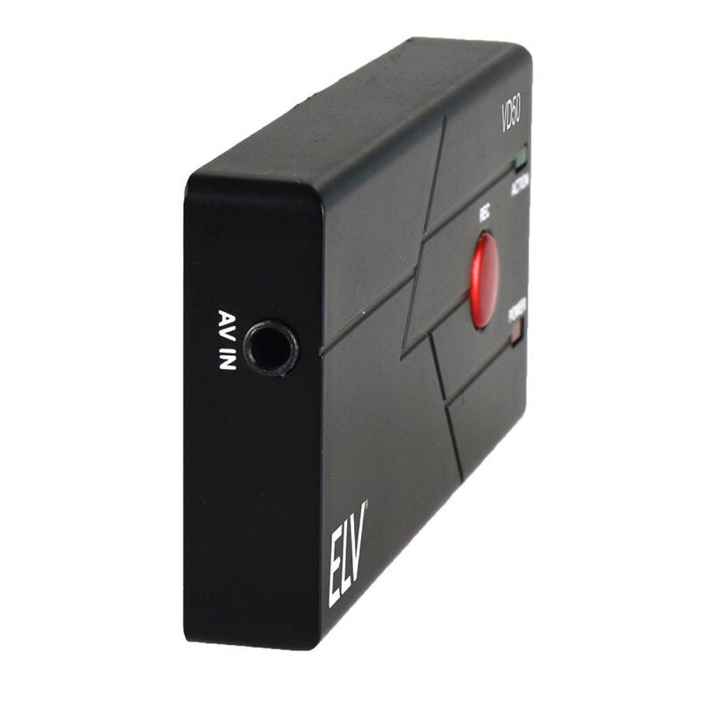 ELV Video-Digitalisierer VD50, Stand-alone-Betrieb (ohne PC), speichert direkt auf microSD, inkl. Videoschnitt-Software