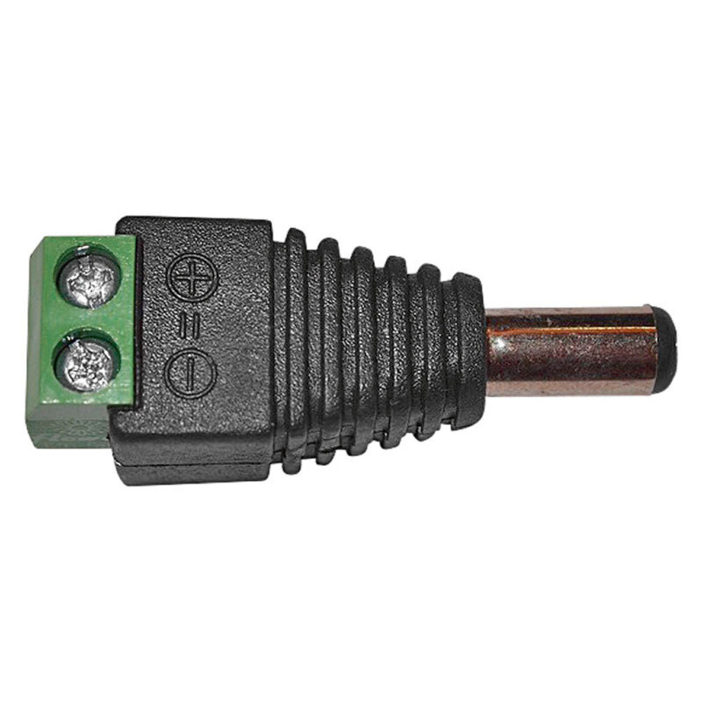 Hohlstecker DC-GF, 5,5 x 2,1 mit Schraubanschluss, gerade
