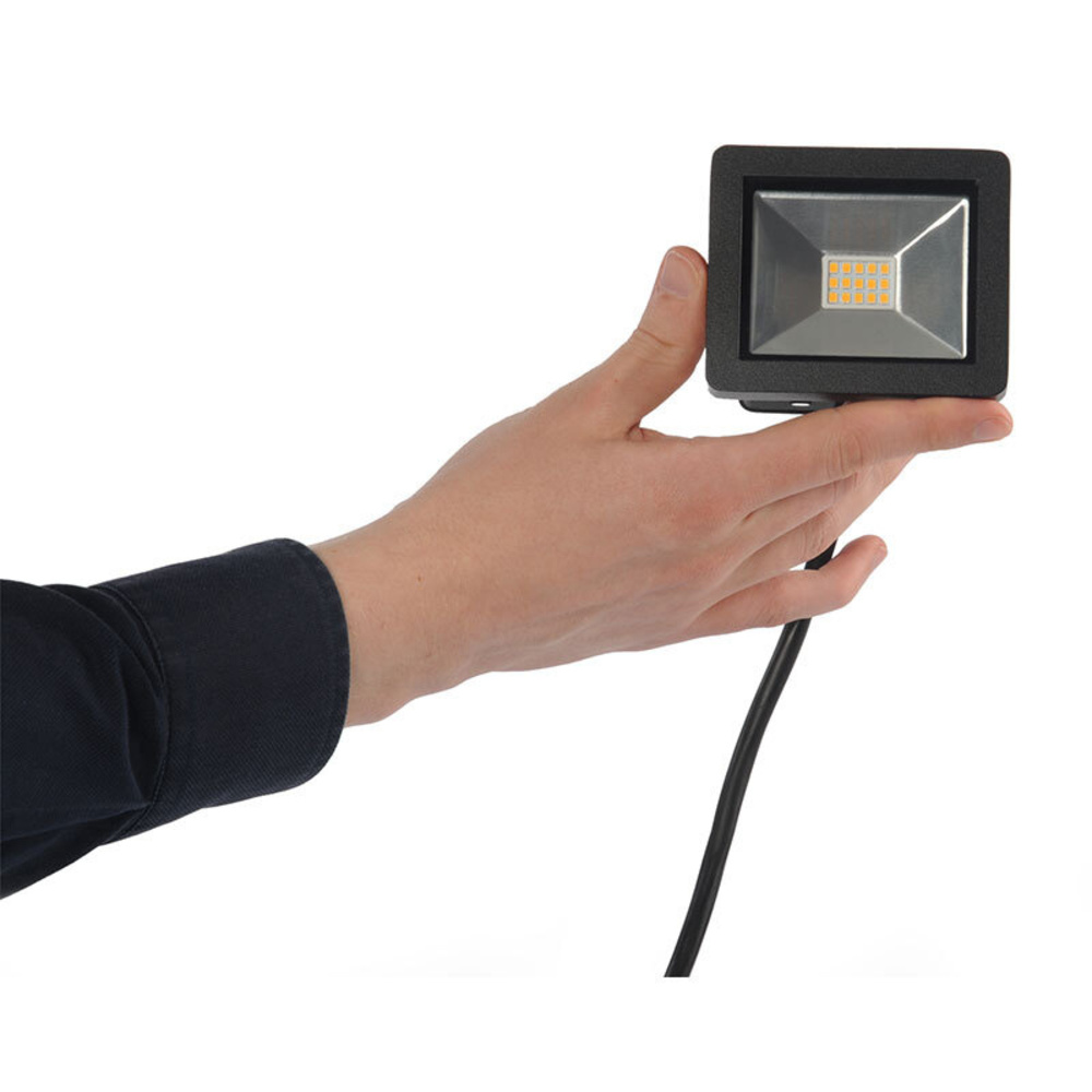 LEDmaxx 10-W-Kompakt-LED-Flutlichtstrahler, warmweiß