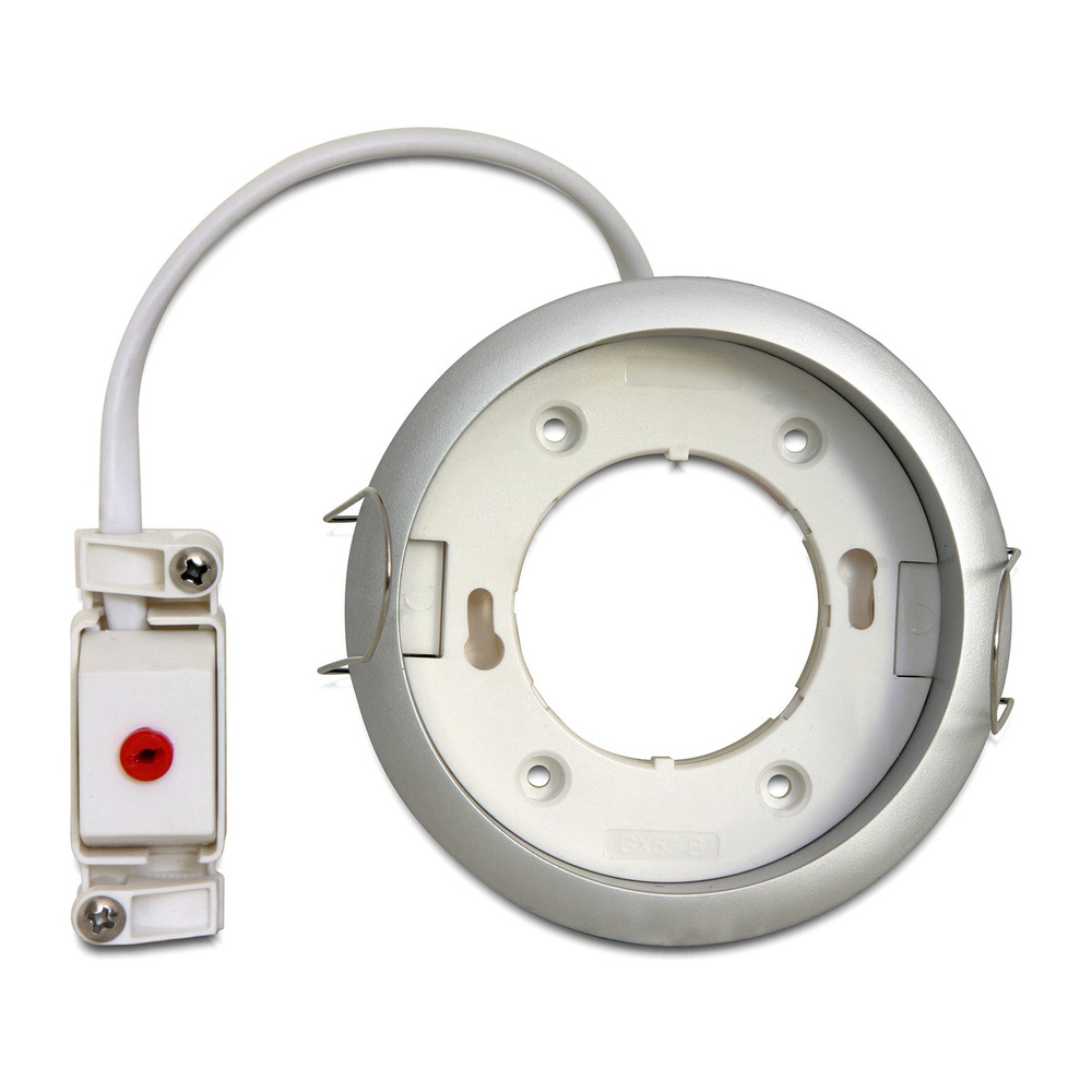 Delock Lighting GX53-Einbaufassung, rund, silber, 90.5 mm