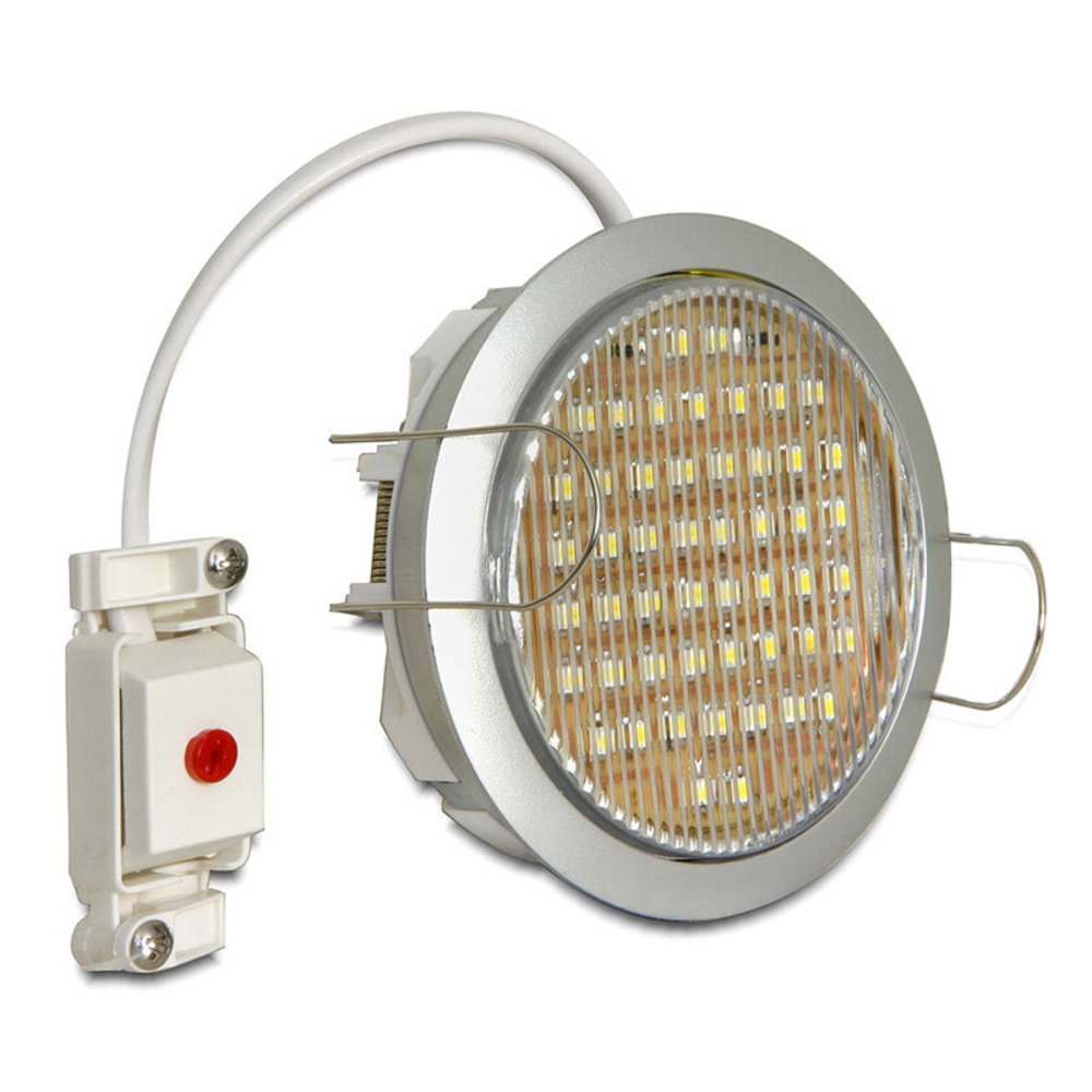 Delock Lighting GX53-Einbaufassung, rund, silber, 90.5 mm