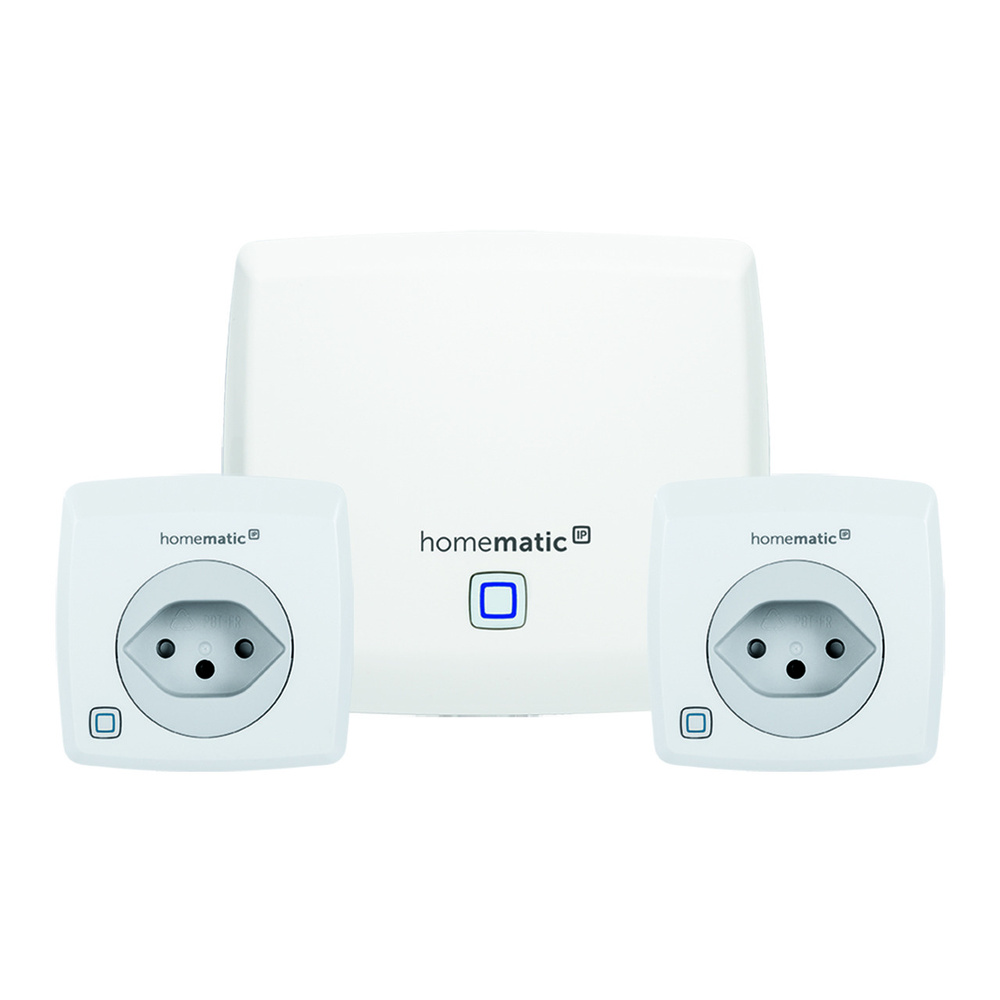 Homematic IP Starter Set Licht mit Access Point und 2 Schalt-Messsteckdosen