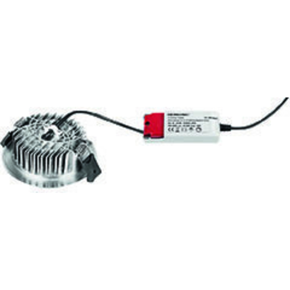 HEITRONIC 13-W-LED-Downlight LESCAR, rund, Farbtemperatur einstellbar, nickel gebürstet, IP54