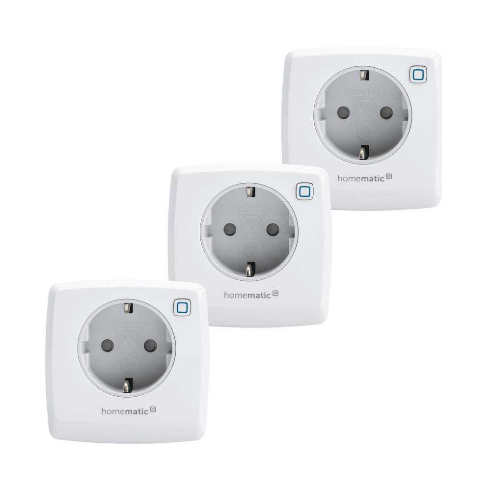 Homematic IP 3er Set Dimmer-Steckdose – Phasenabschnitt