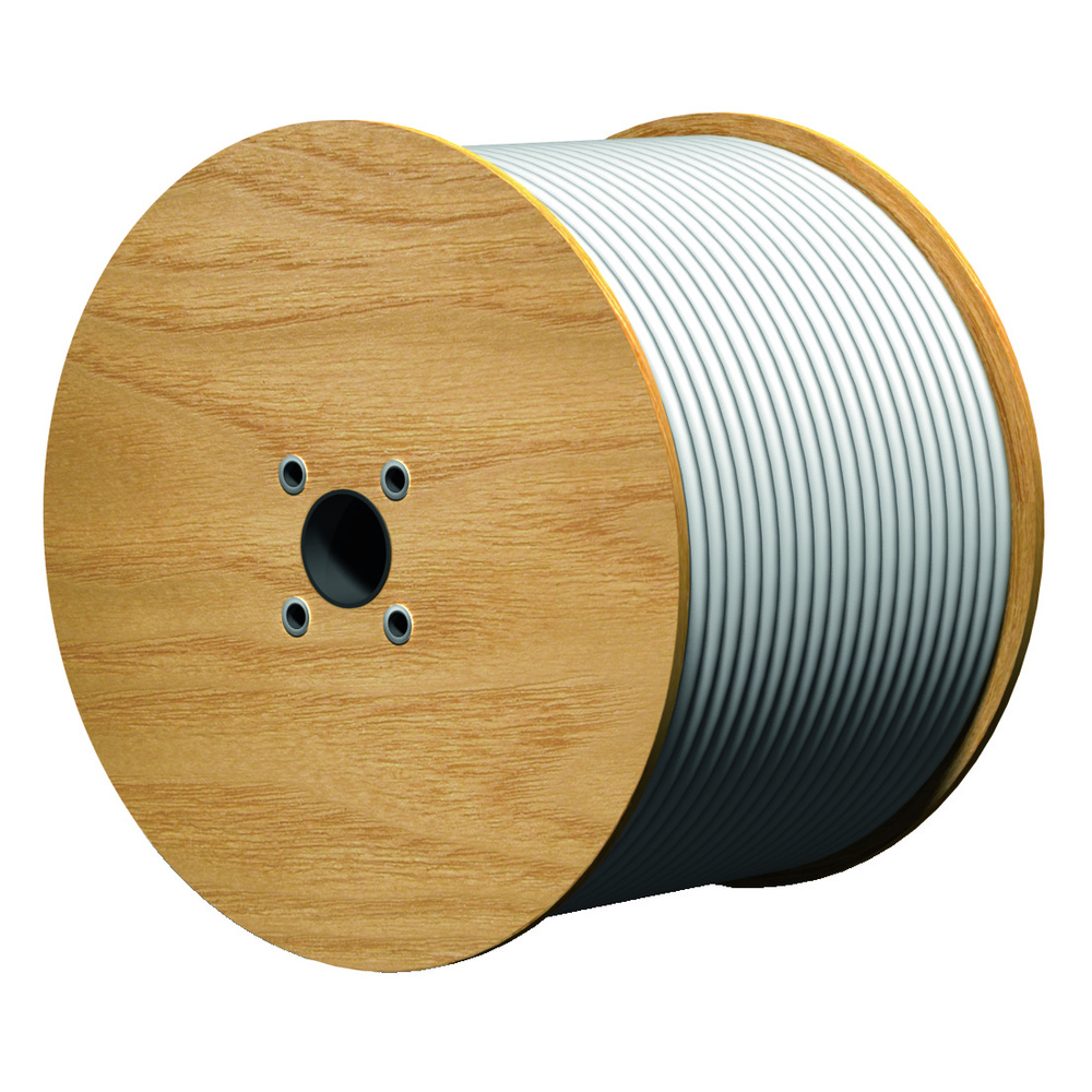 Megasat Koaxialkabel 120, Schirmmaß 110 dB, 4-fach abgeschirmt, weiß, 500 m (Trommel)