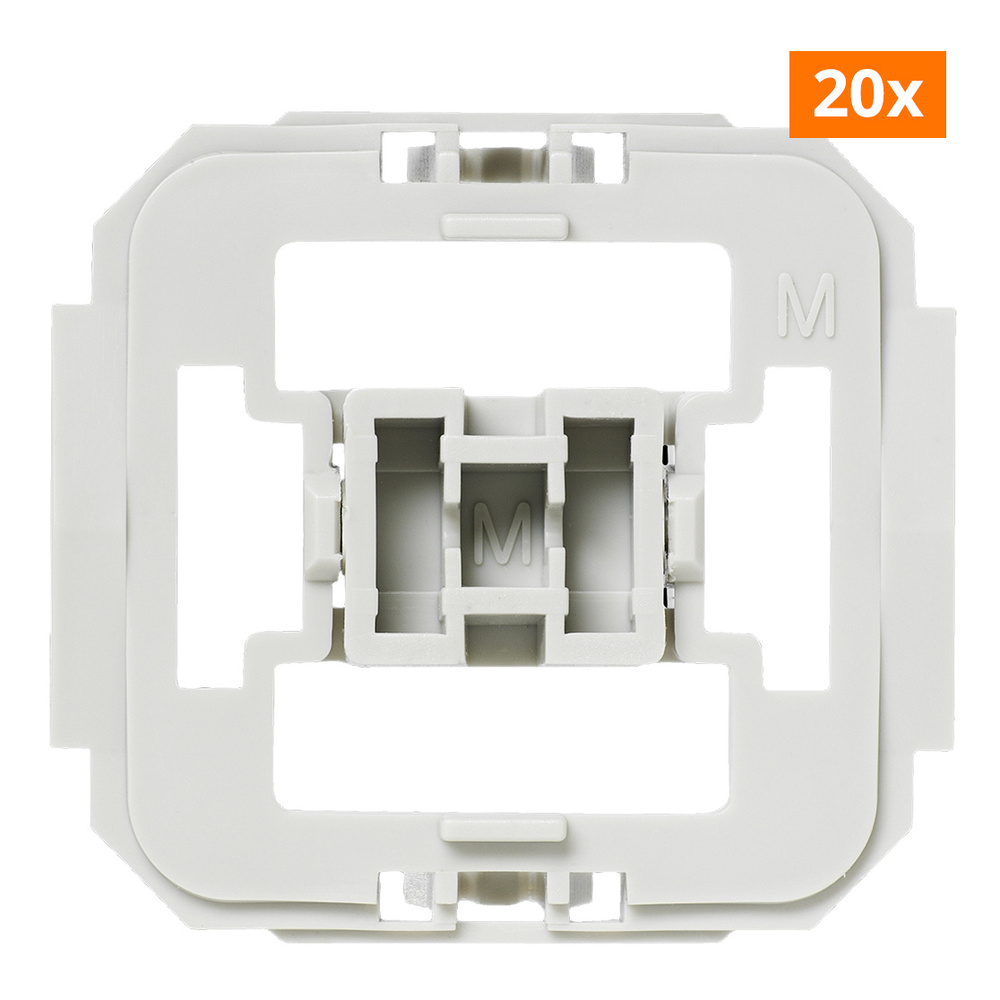20er-Set Installationsadapter für Merten-Schalter, für Smart Home / Hausautomation