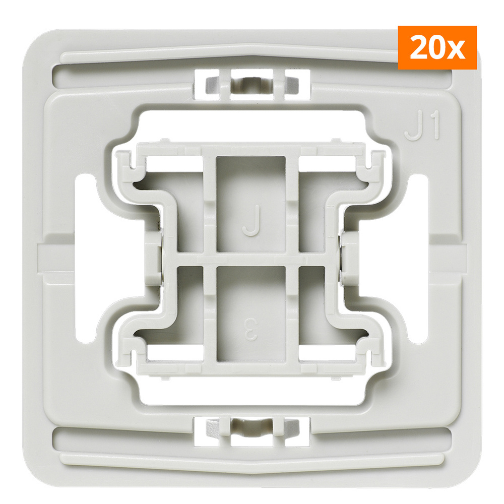 20er-Set Installationsadapter für Jung-Schalter, J1, für Smart Home / Hausautomation