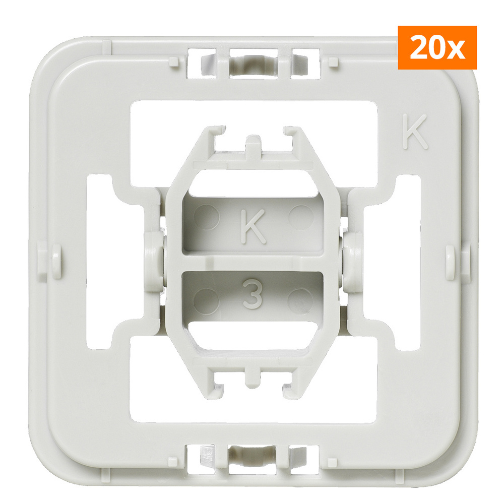 20er-Set Installationsadapter für Kopp-Schalter, für Smart Home / Hausautomation