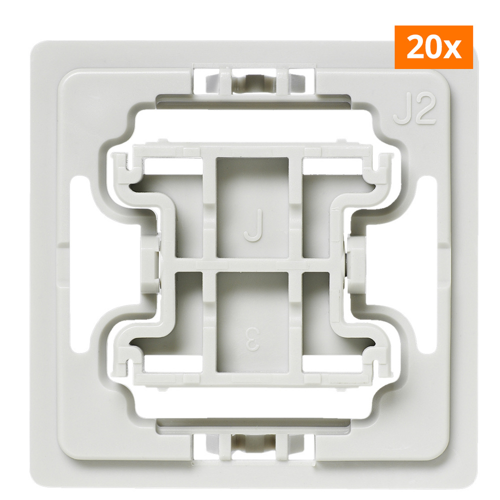 20er-Set Installationsadapter für Jung-Schalter, J2, für Smart Home / Hausautomation