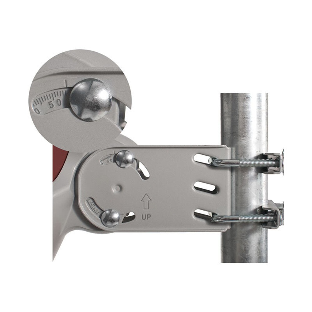 DUR-line Vollaluminium-Satellitenspiegel Select 75/80, pulverbeschichtet, extrem robust, hellgrau