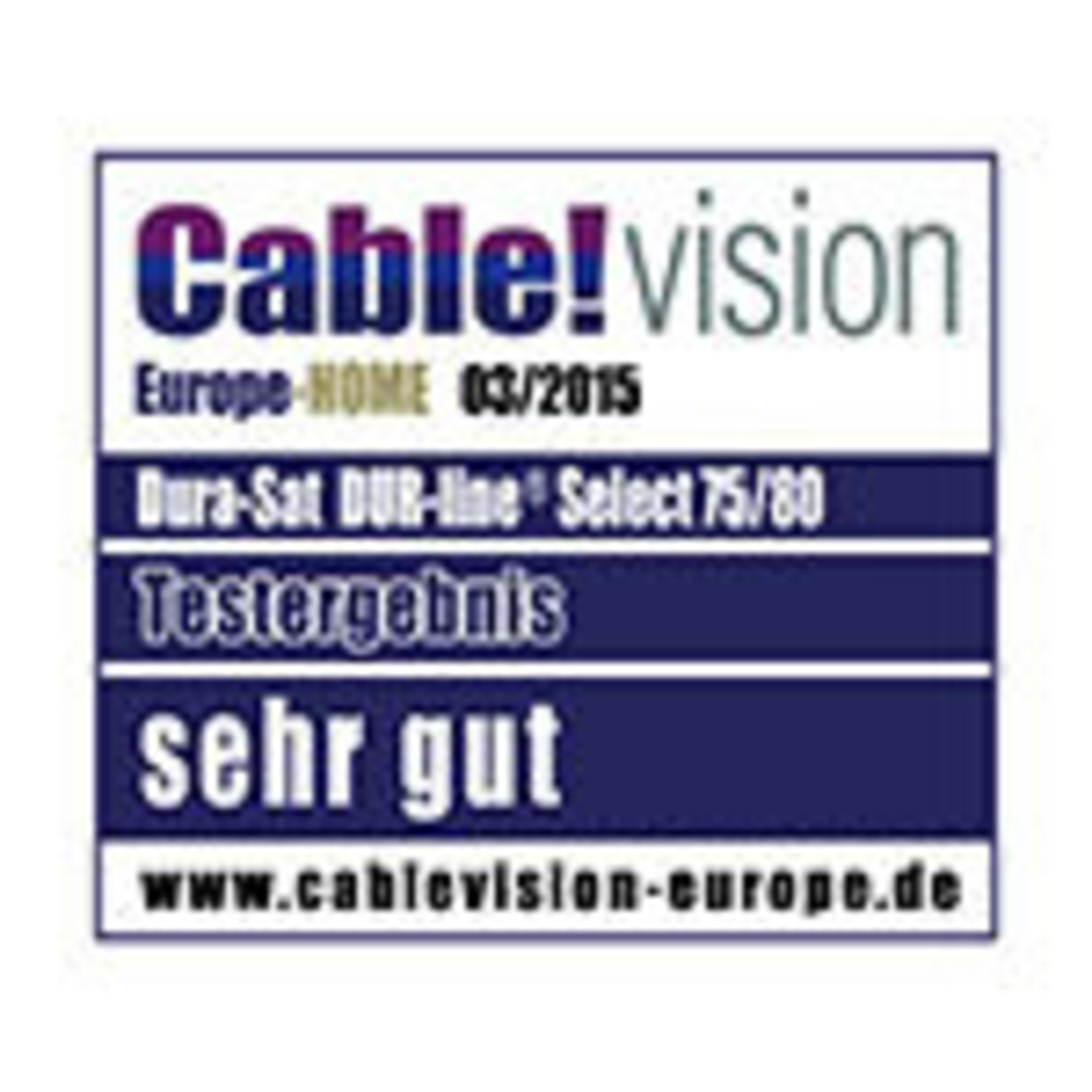 DUR-line Vollaluminium-Satellitenspiegel Select 75/80, pulverbeschichtet, extrem robust, hellgrau