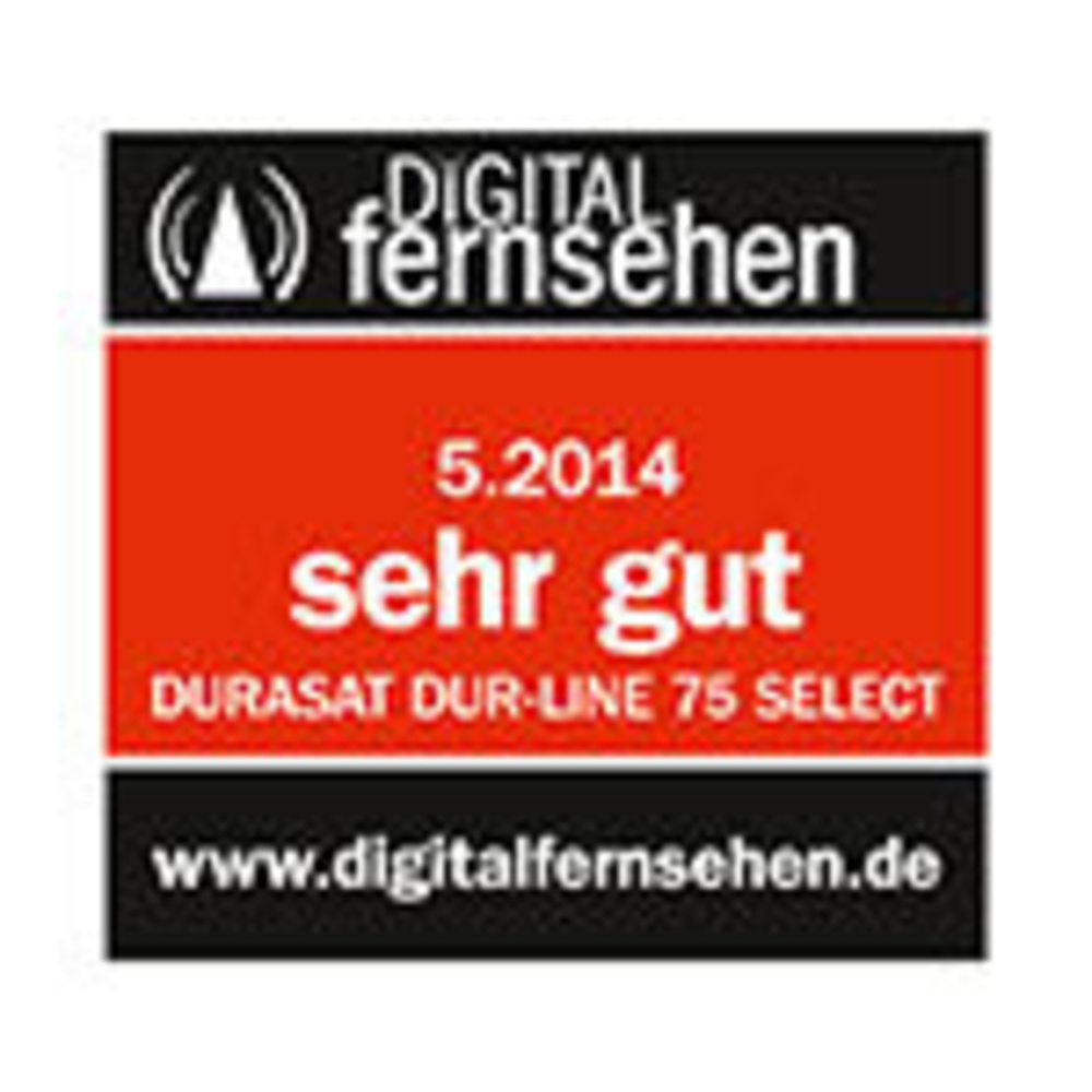 DUR-line Vollaluminium-Satellitenspiegel Select 75/80, pulverbeschichtet, extrem robust, hellgrau