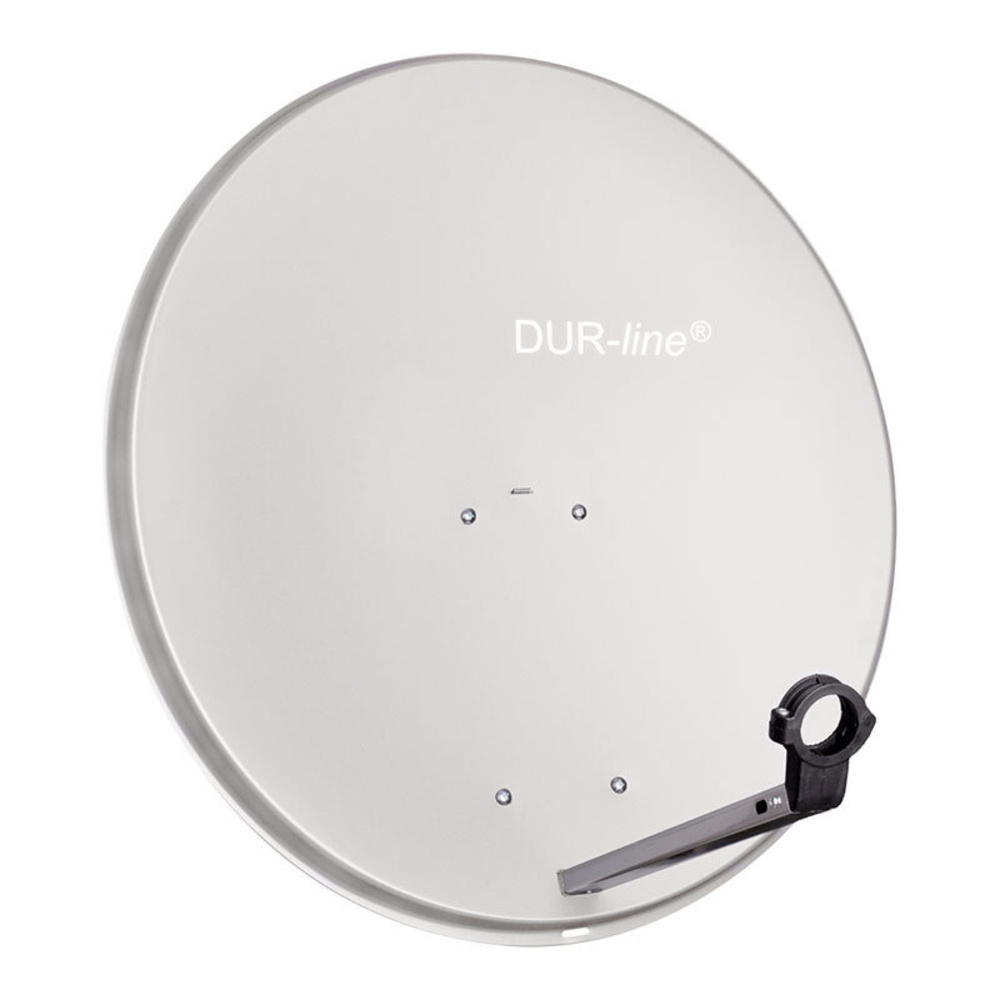 DUR-line Aluminium-Satellitenspiegel MDA 80, hellgrau