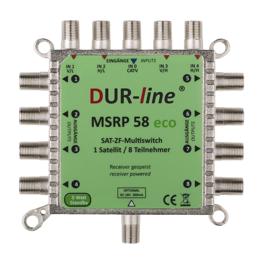 DUR-line ECO-Multischalter MSRP 58 eco, benötigt kein Netzteil, 0 W im Stand-by