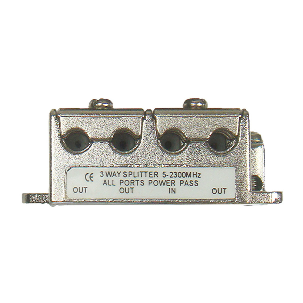 DUR-line 3-fach Mini-BK-/Sat-Verteiler, kleine Bauform, ideal für Unterputzmontage (Unterputzdosen)