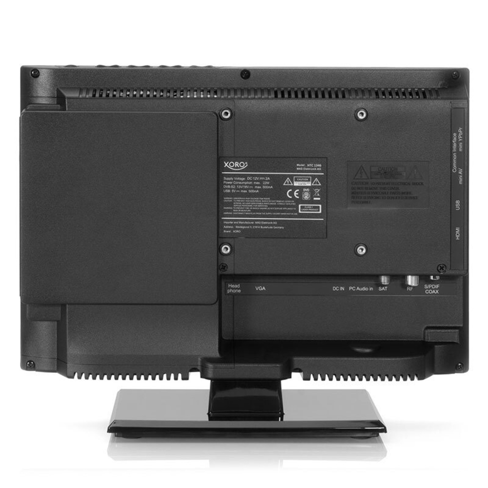 Xoro 5-in-1-LED-TV HTC 1346, 33,8 cm, Triple-Tuner (DVB-S/S2/C/T/T2 HD), 1080p, 12 V
