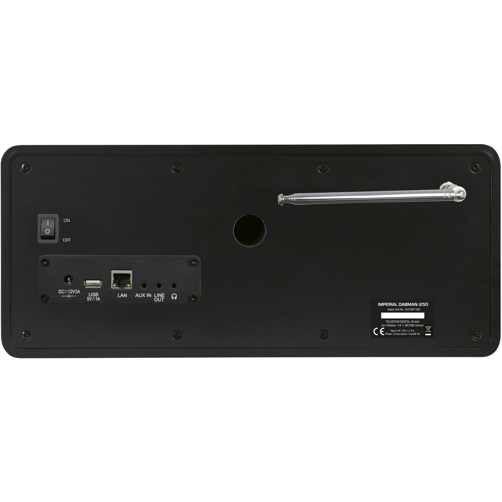 Imperial Hybrid-Digitalradio DABMAN i250, UKW/DAB+/Internetradio, Bluetooth-Sender/-Empfänger