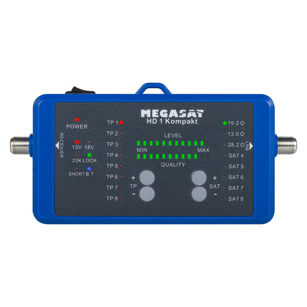 Megasat Satfinder / Sat-Messgerät HD 1 Kompakt, DVB-S/S2, Smartphone-Anbindung, inkl. Powerbank