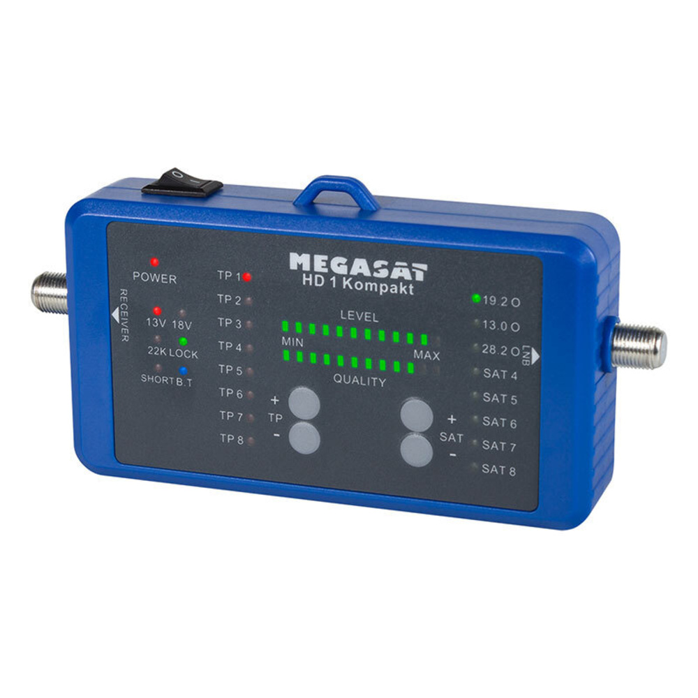 Megasat Satfinder / Sat-Messgerät HD 1 Kompakt, DVB-S/S2, Smartphone-Anbindung, inkl. Powerbank