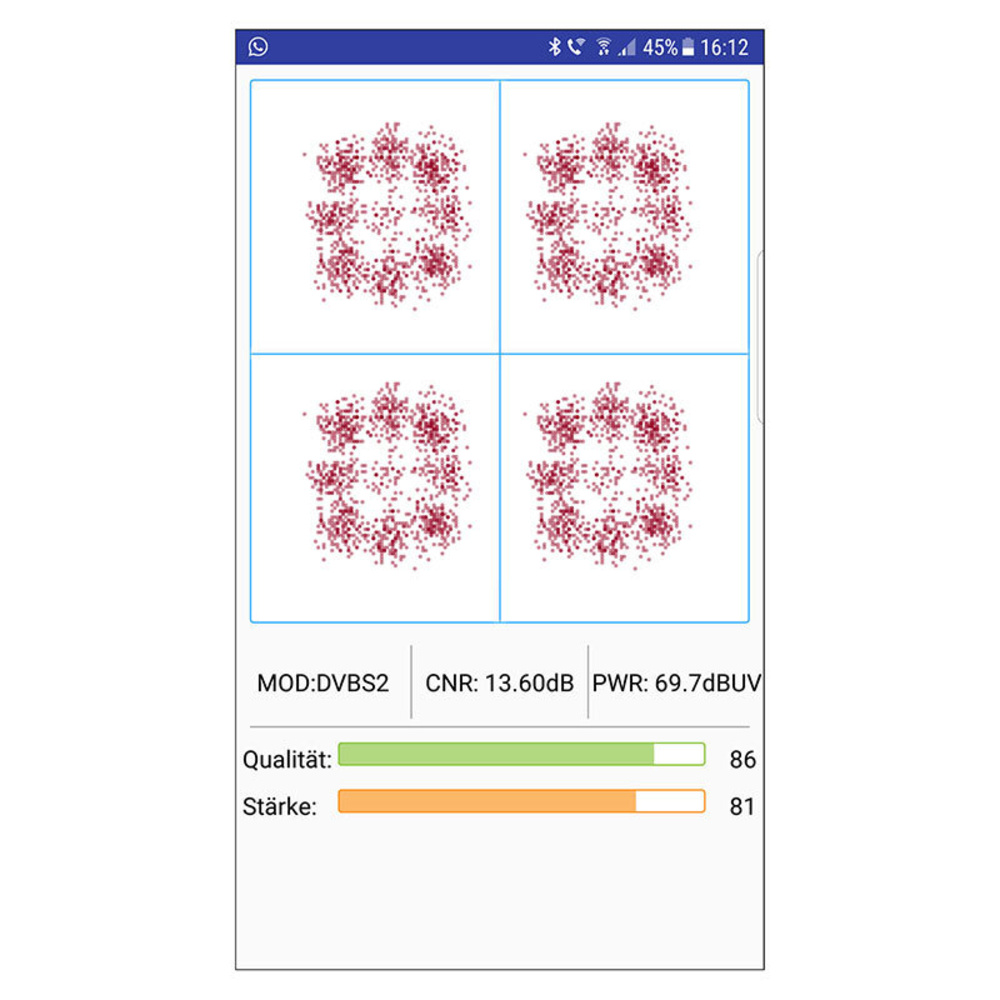 Megasat Satfinder / Sat-Messgerät HD 1 Kompakt, DVB-S/S2, Smartphone-Anbindung, inkl. Powerbank