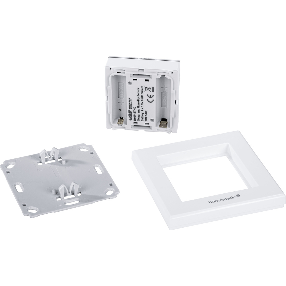 Homematic IP Smart Home Temperatur- und Luftfeuchtigkeitssensor mit Display – innen, HmIP-STHD