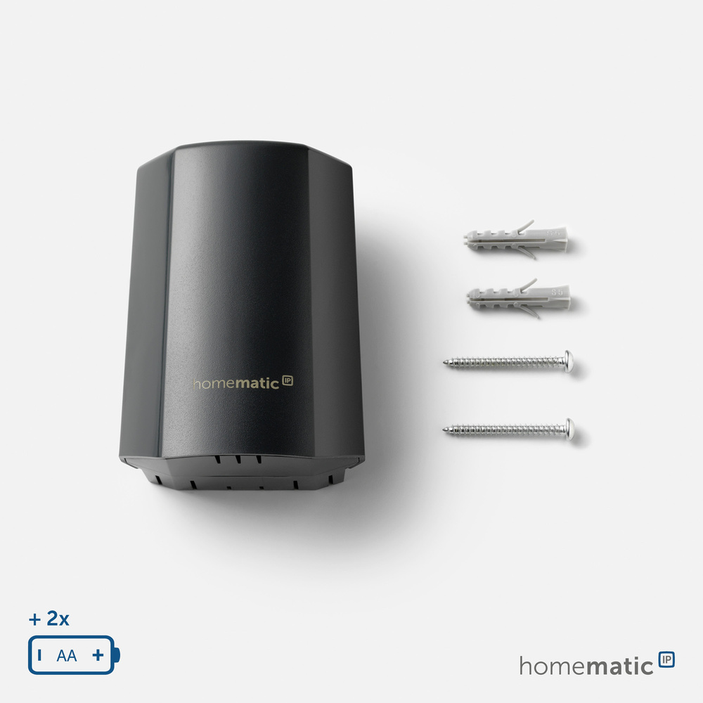 Homematic IP Smart Home Temperatur- und Luftfeuchtigkeitssensor – außen, anthrazit, HmIP-STHO-A