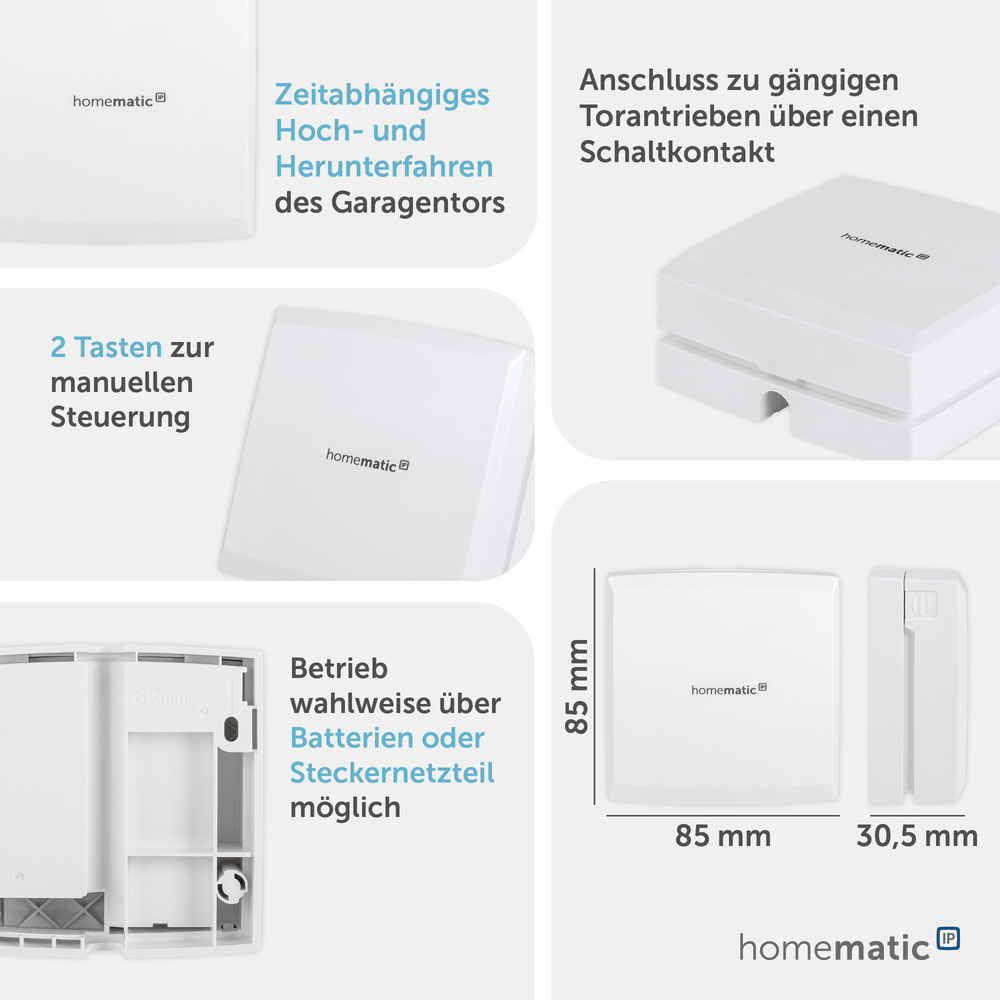 Homematic IP Smart Home Garagentortaster, HmIP-WGC