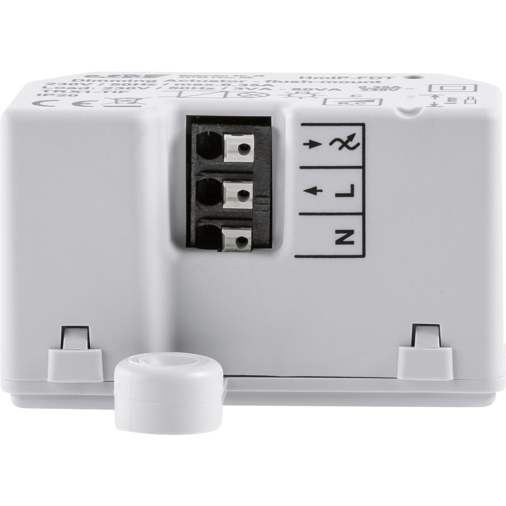 Homematic IP Smart Home Dimmaktor Unterputz – Phasenabschnitt, HmIP-FDT