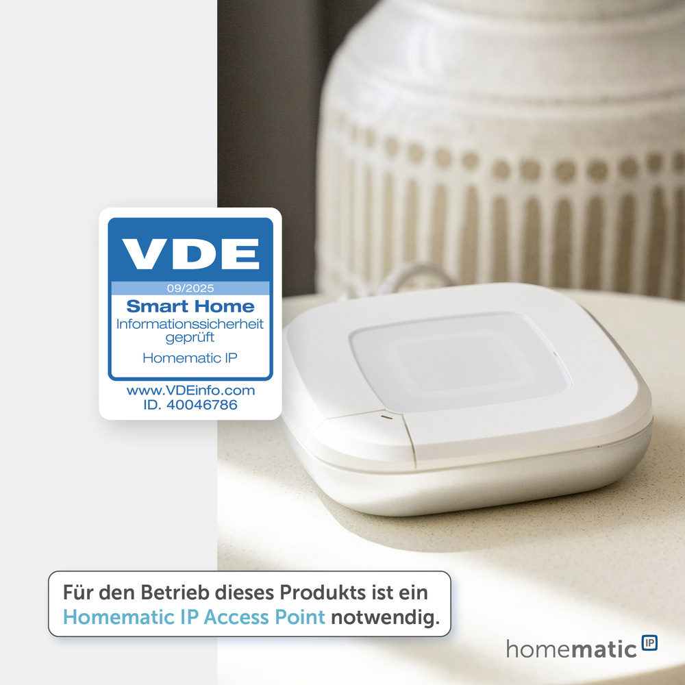 Homematic IP Smart Home Wandthermostat mit Schaltausgang – für Markenschalter, HmIP-BWTH