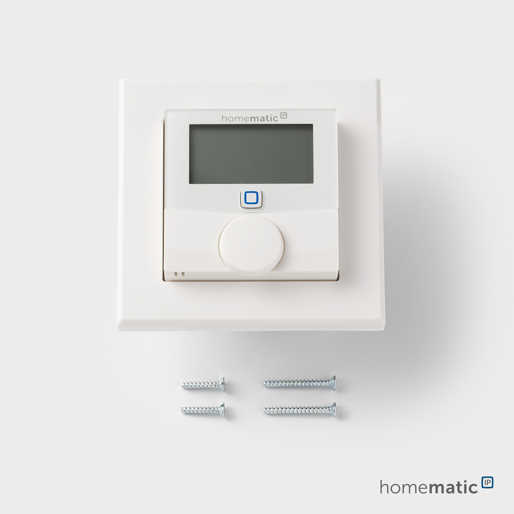 Homematic IP Smart Home Wandthermostat mit Schaltausgang – für Markenschalter, 24 V, HmIP-BWTH24
