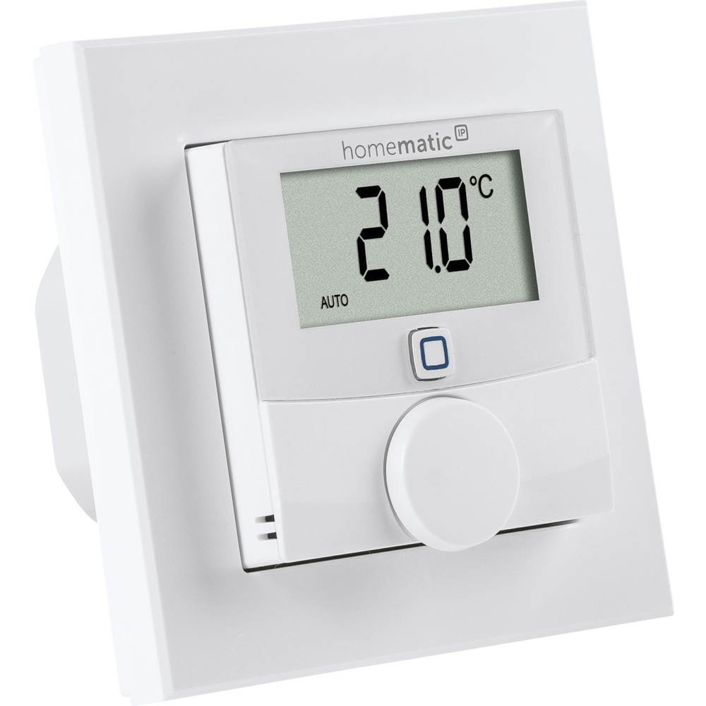 Homematic IP Smart Home Wandthermostat mit Schaltausgang – für Markenschalter, 24 V, HmIP-BWTH24