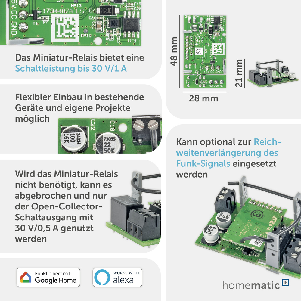 Homematic IP Smart Home Schaltplatine, HMIP-PCBS