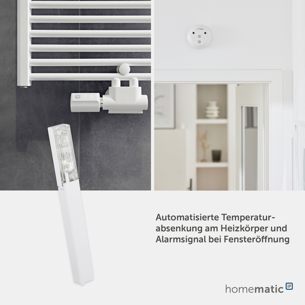 Homematic IP Smart Home Fenster- und Türkontakt – verdeckter Einbau, HmIP-SWDO-I