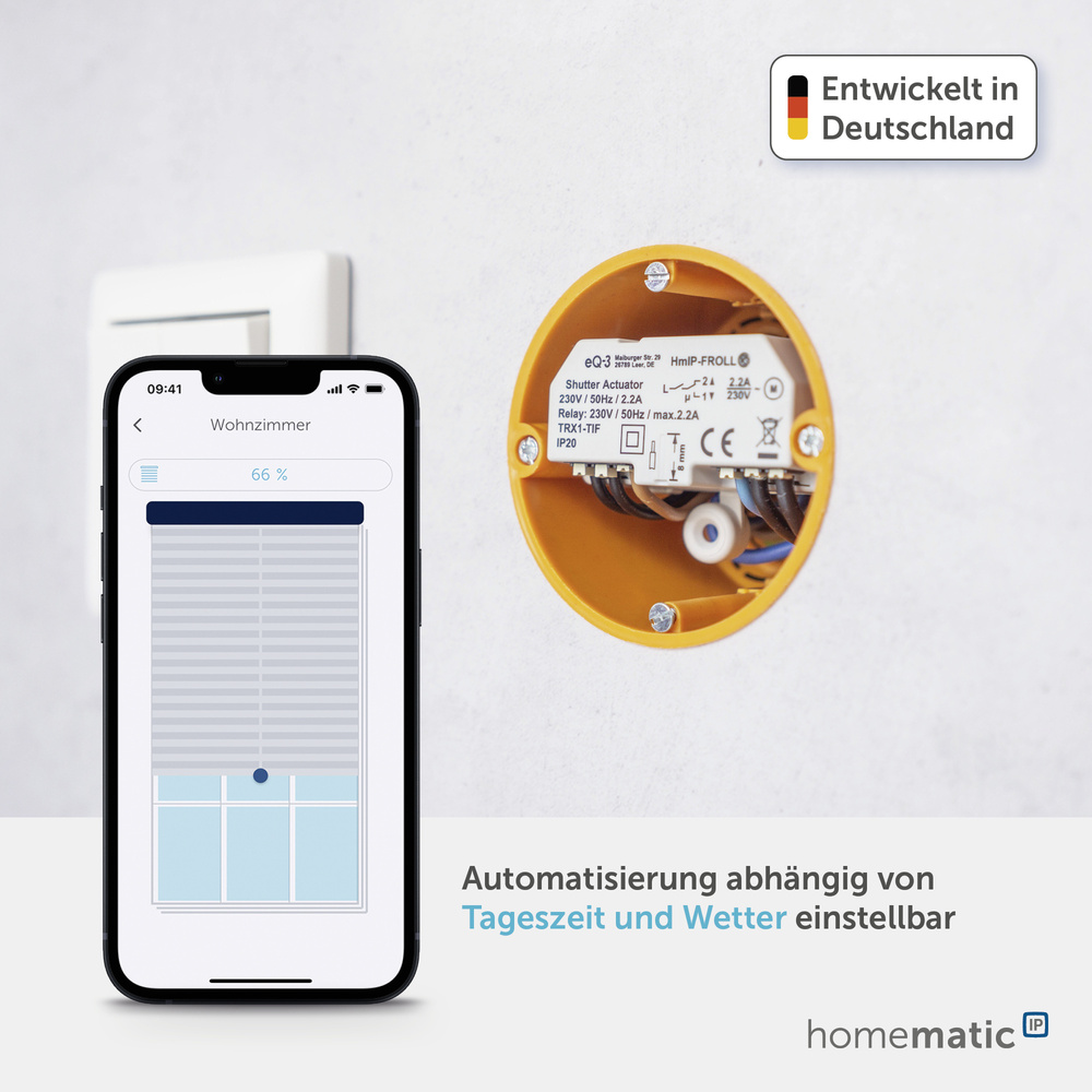 Homematic IP Smart Home Rollladenaktor – Unterputz, HmIP-FROLL