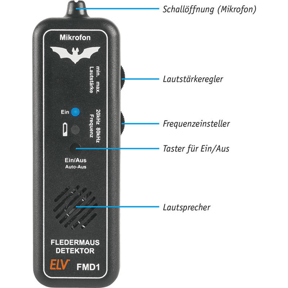 ELV Bausatz Fledermaus-Detektor FMD1