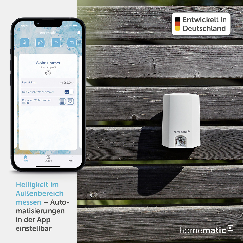 Homematic IP Smart Home Lichtsensor – außen, HMIP-SLO