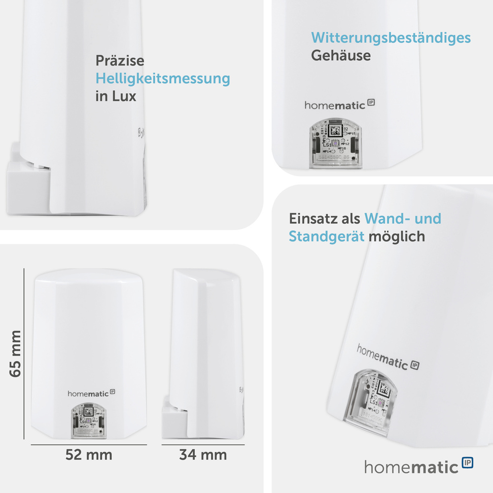 Homematic IP Smart Home Lichtsensor – außen, HMIP-SLO