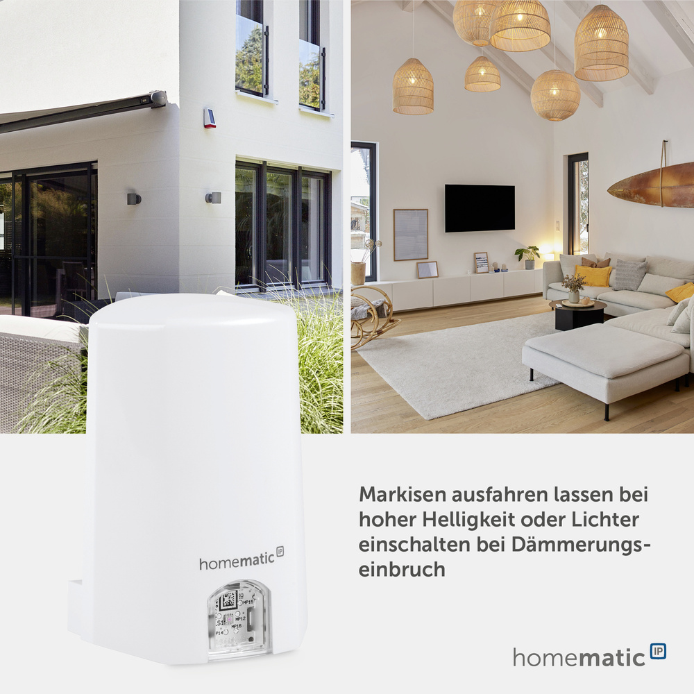 Homematic IP Smart Home Lichtsensor – außen, HMIP-SLO