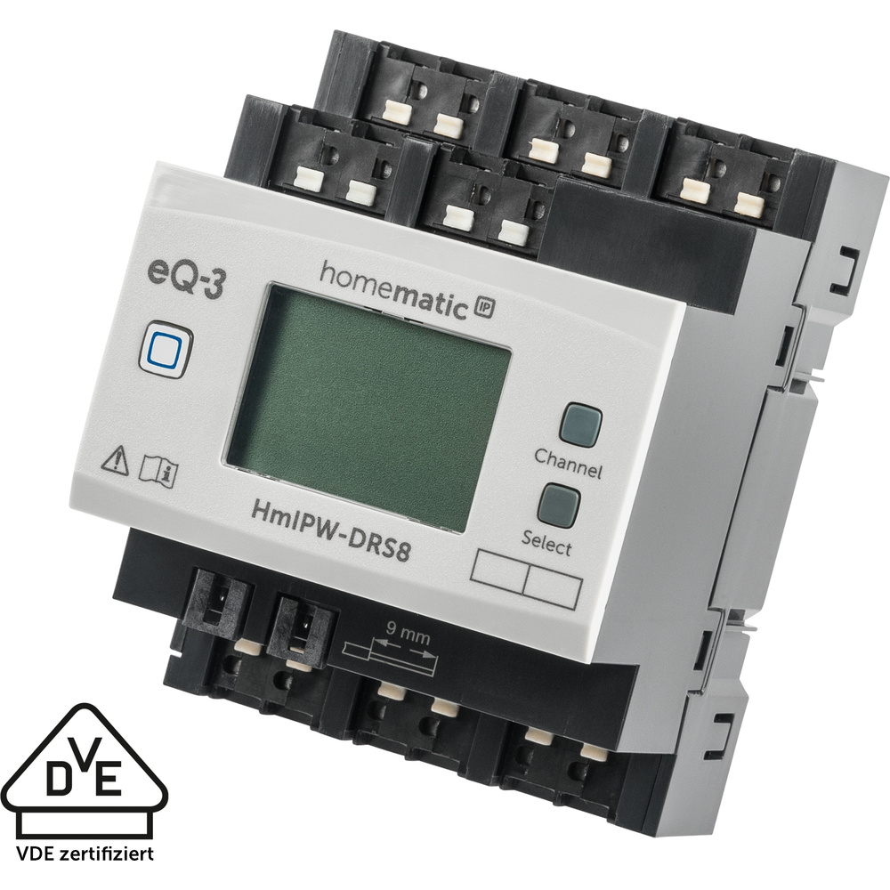 Homematic IP Wired Smart Home Schaltaktor – 8-fach, HmIPW-DRS8