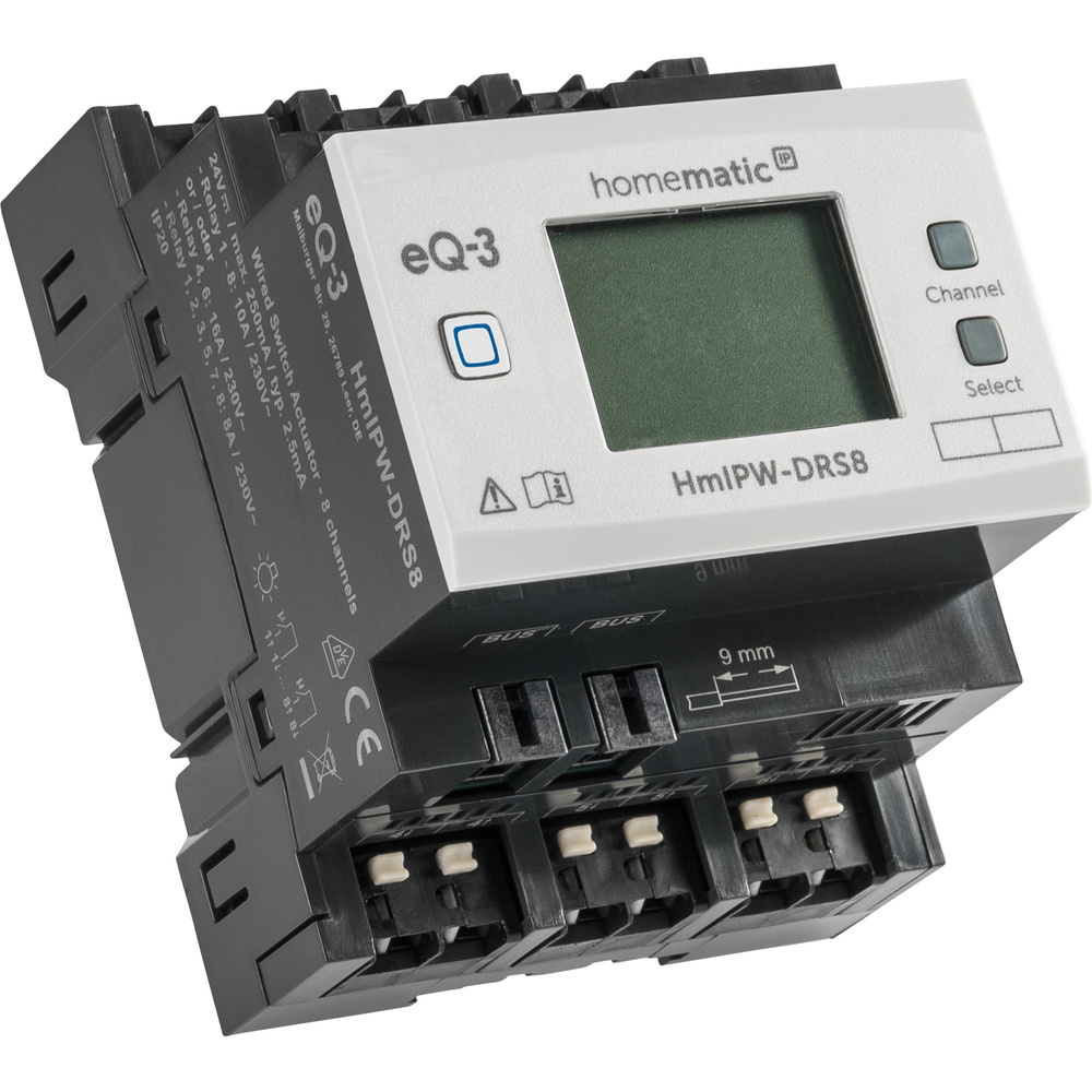 Homematic IP Wired Smart Home Schaltaktor – 8-fach, HmIPW-DRS8