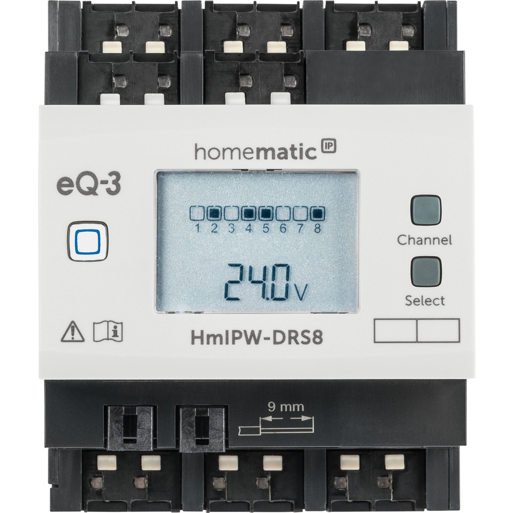 Homematic IP Wired Smart Home Schaltaktor – 8-fach, HmIPW-DRS8