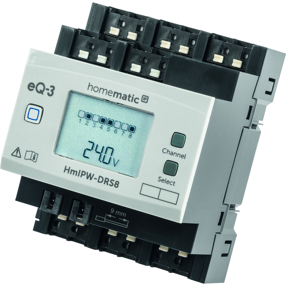 Homematic IP Wired 8-fach-Schaltaktor HmIPW-P-DRS8