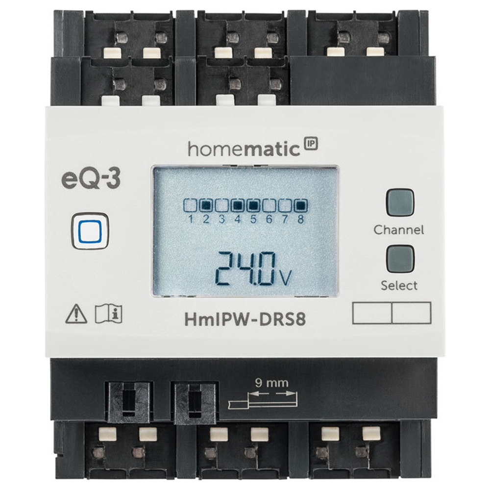 Homematic IP Wired Smart Home 8-fach-Schaltaktor HmIPW-DRS8, VDE zertifiziert