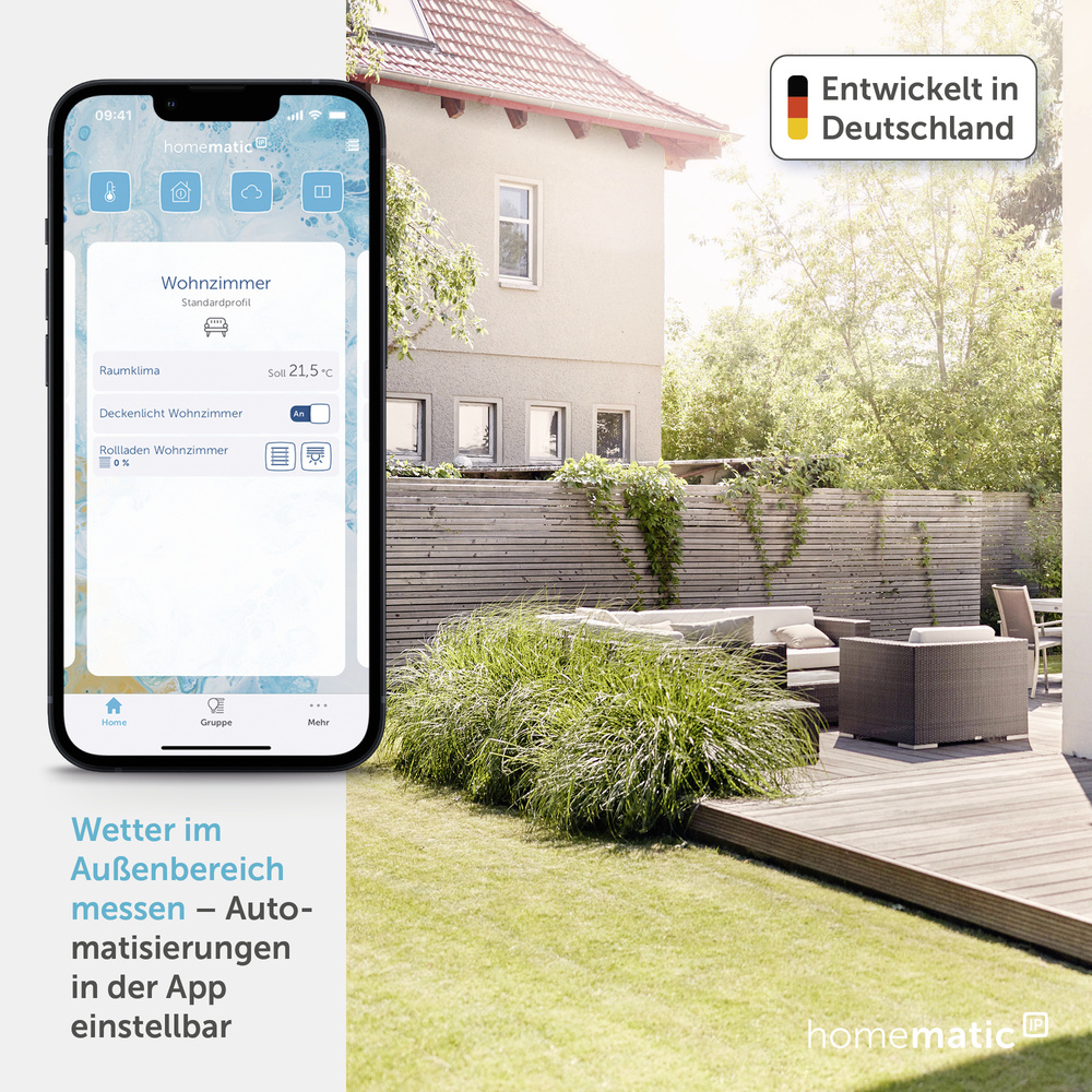Homematic IP Smart Home Wettersensor – basic, HmIP-SWO-B