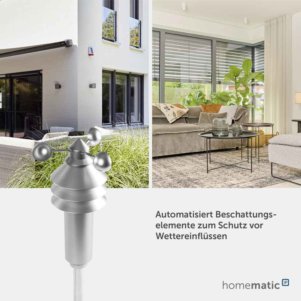Homematic IP Smart Home Wettersensor – basic, HmIP-SWO-B