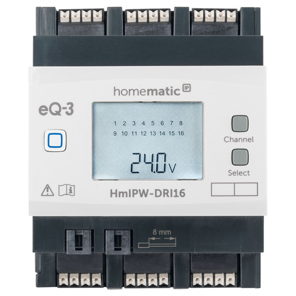 Homematic IP Wired Smart Home 16-fach-Eingangsmodul HmIPW-DRI16, VDE zertifiziert