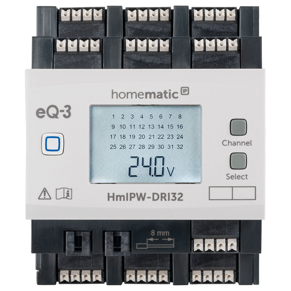 Homematic IP Wired Smart Home 32-fach-Eingangsmodul HmIPW-DRI32, VDE zertifiziert