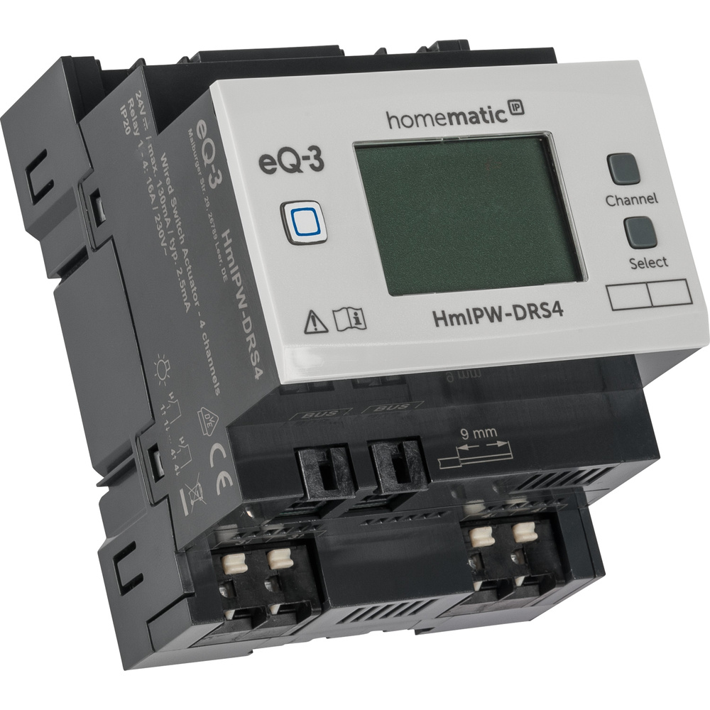 Homematic IP Wired Smart Home Schaltaktor – 4-fach, HmIPW-DRS4
