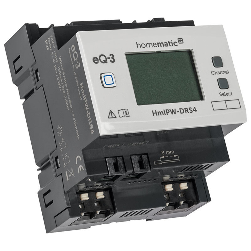 Homematic IP Wired Smart Home Schaltaktor – 4-fach, HmIPW-P-DRS4