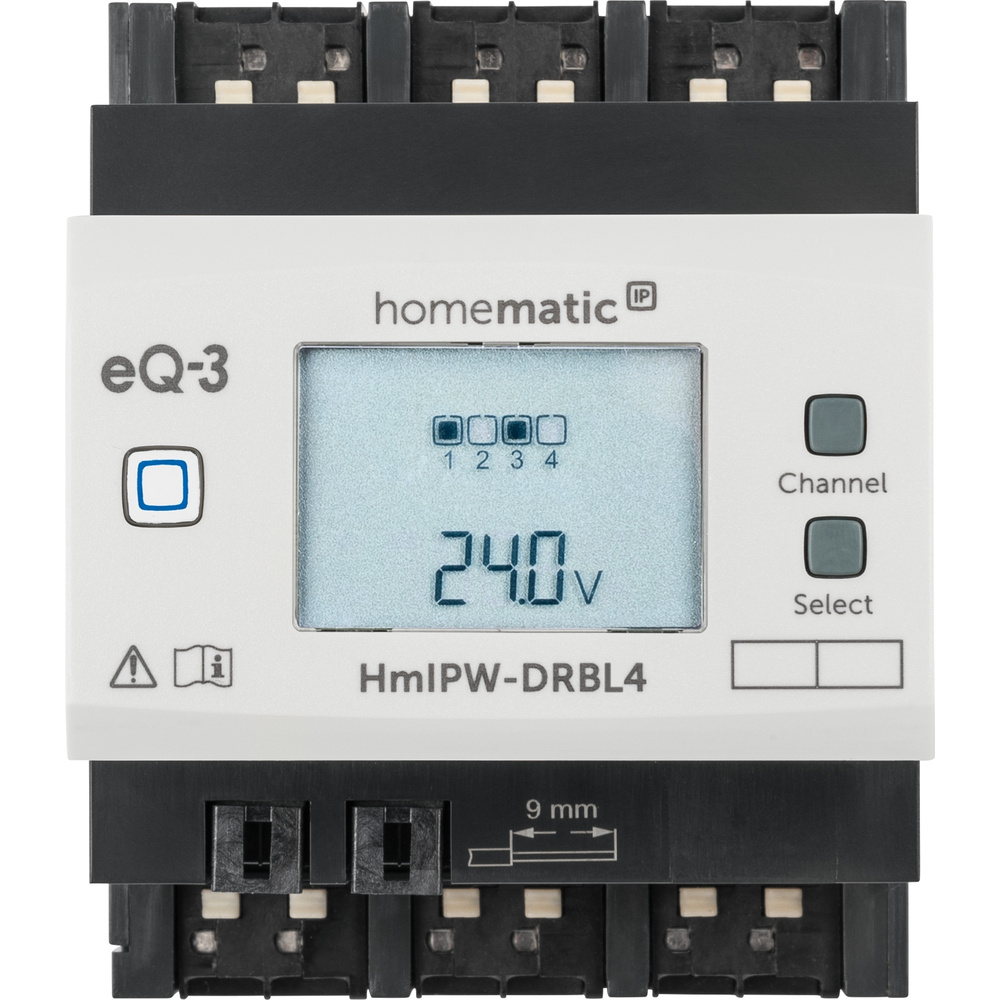 Homematic IP Wired Smart Home Jalousieaktor – 4-fach, HmIPW-DRBL4